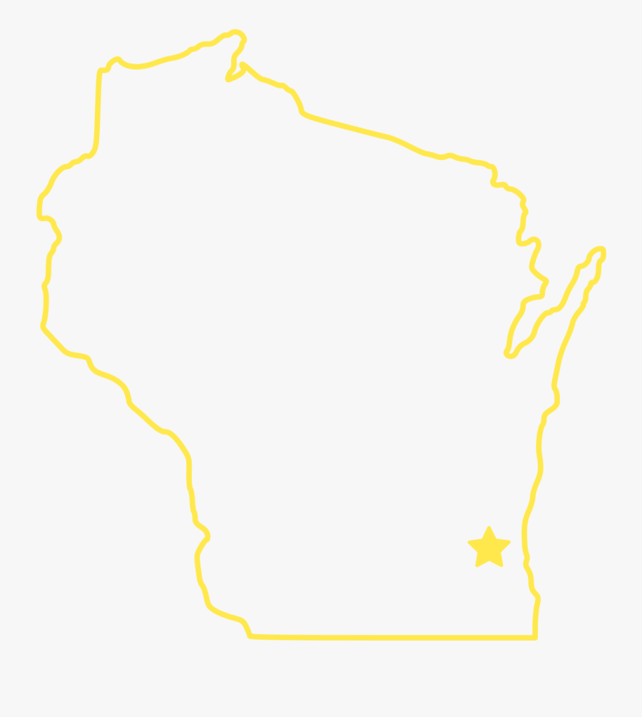 Transparent Wisconsin Outline Png - State Of Wisconsin, Transparent Clipart