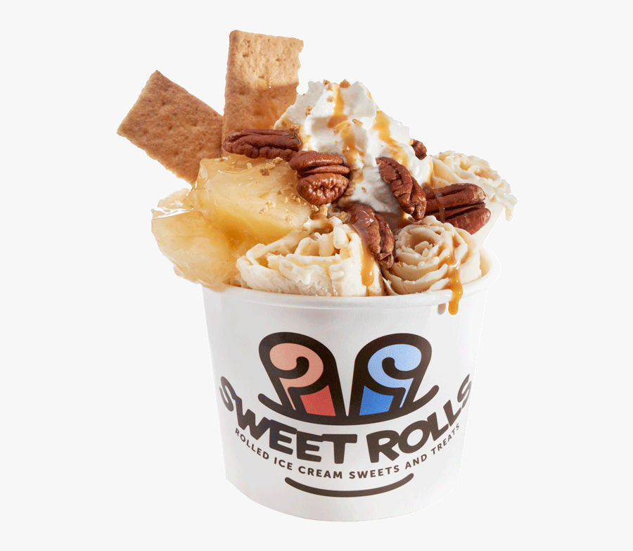 Cereal Rolled Ice Cream, Transparent Clipart