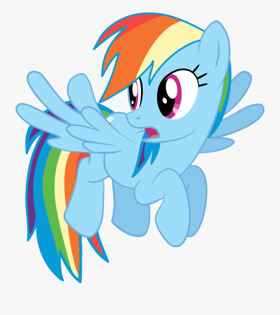 Statistics Clipart Look Back - Mlp Rainbow Dash Back, Transparent Clipart