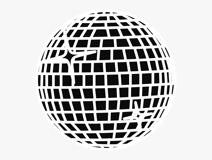 Disco Ball Silhouette Png, Transparent Clipart