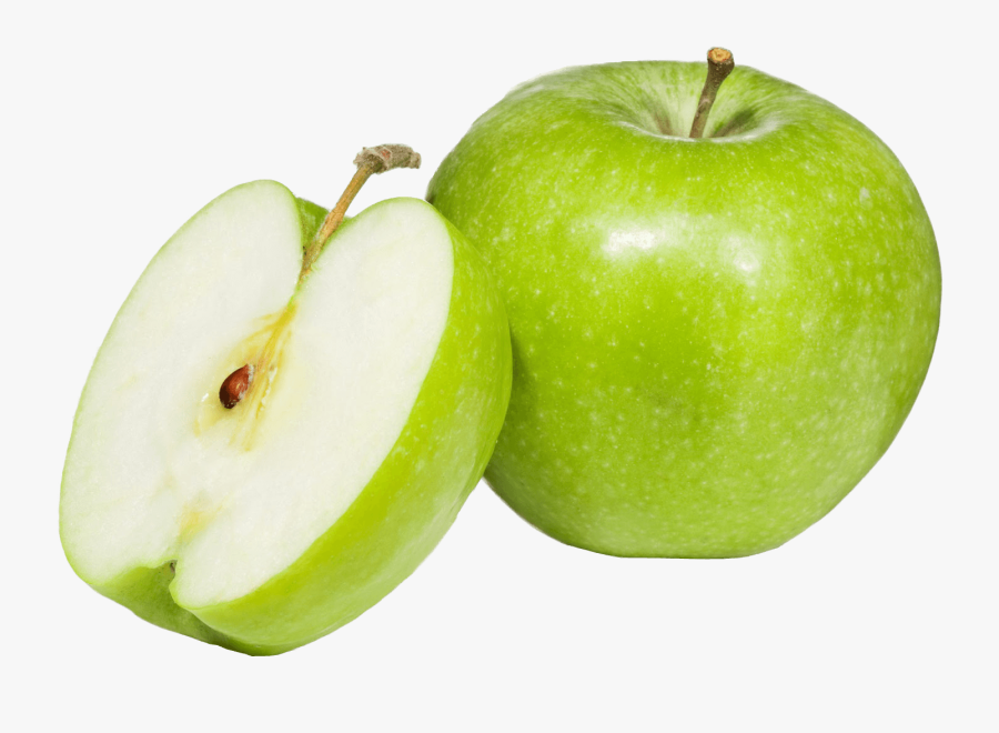 Apple Green Open Slice Transparent Png - Transparent Background Green Apple Png, Transparent Clipart