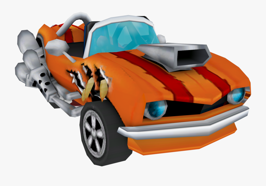 Race Car Crash Vector Free Library - Crash Tag Team Racing Trikee, Transparent Clipart
