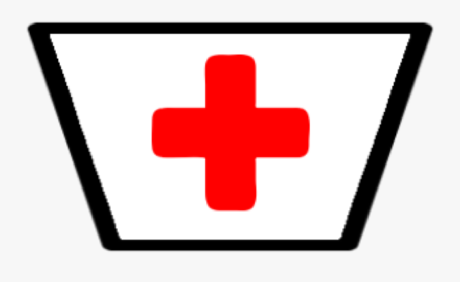Nurse Hat - Cross, Transparent Clipart