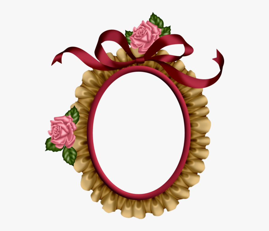 Oval Frame, Clip Art, Frames, Layouts, Moldings, Paper - Png Oval Flower Frames, Transparent Clipart
