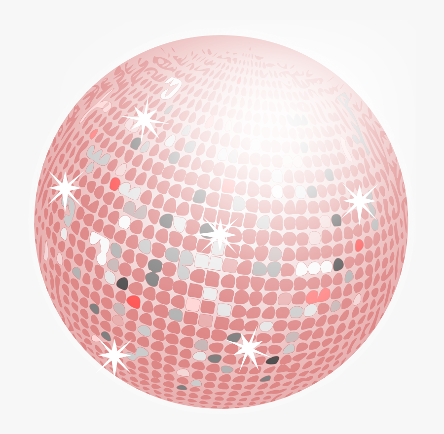 Disco Ball - Pink Gold Disco Ball, Transparent Clipart
