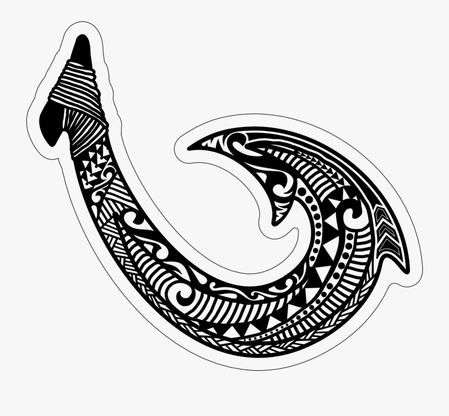 Transparent Fish Hook Clipart - Hawaiian Fish Hook Design, Transparent Clipart