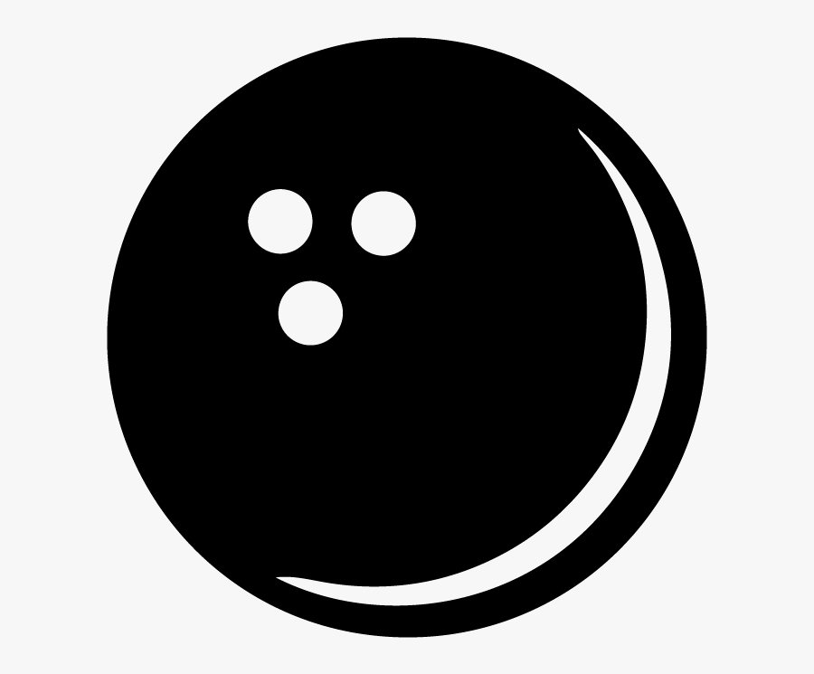 Bowling Ball Silhouette - Circle, Transparent Clipart