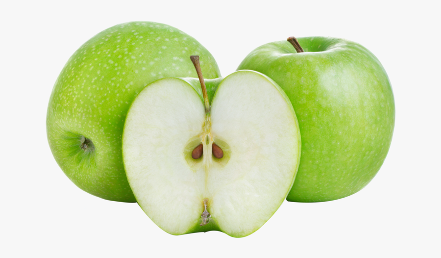 Transparent Cut Apple Clipart - Granny Smith Apple Png, Transparent Clipart