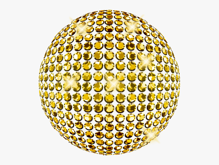 Gold Disco Ball Png - Portable Network Graphics, Transparent Clipart