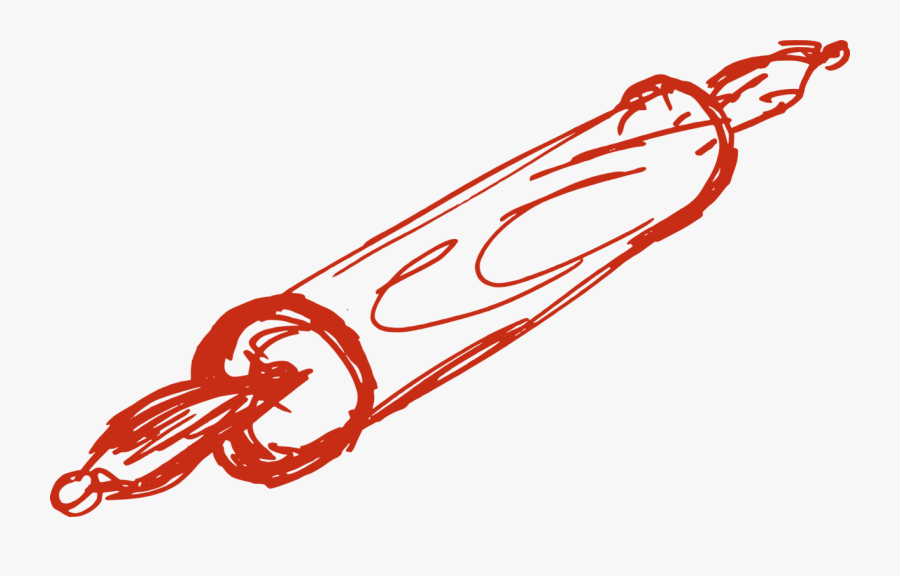 Rolling Pin - Silhouette Rolling Pin Png, Transparent Clipart