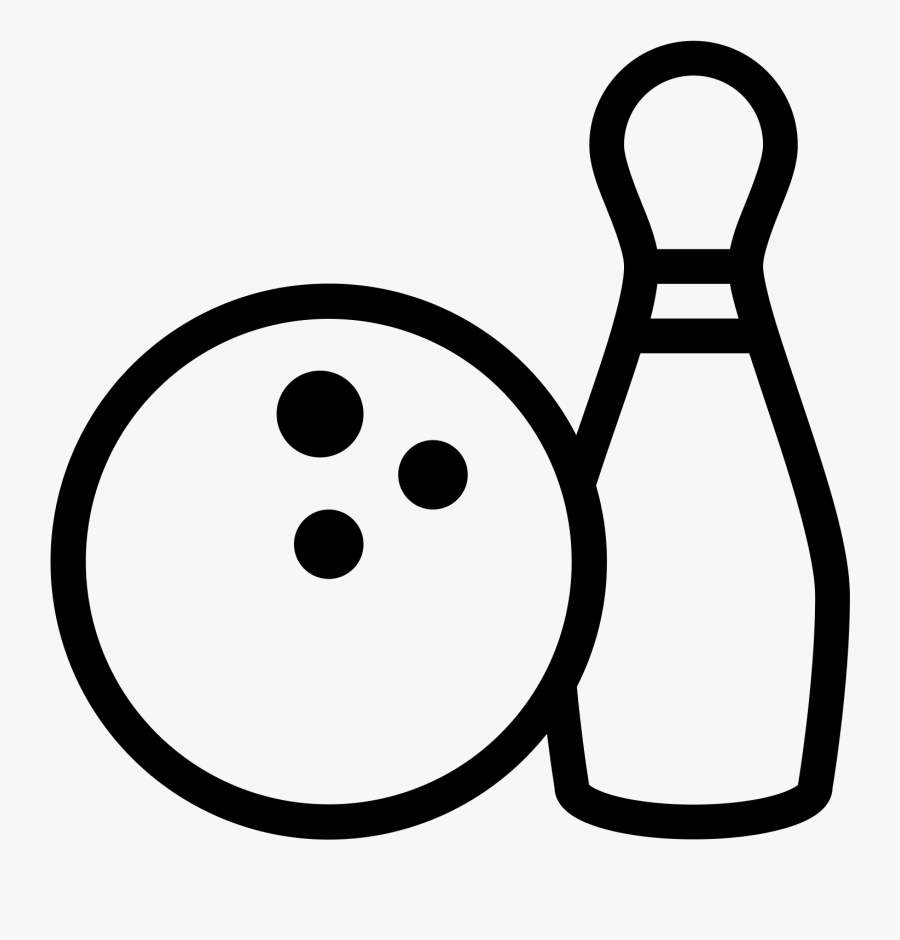 There Is A Bowling Ball With 3 Holes In It Sitting - Transparent Icons Bowling, Transparent Clipart