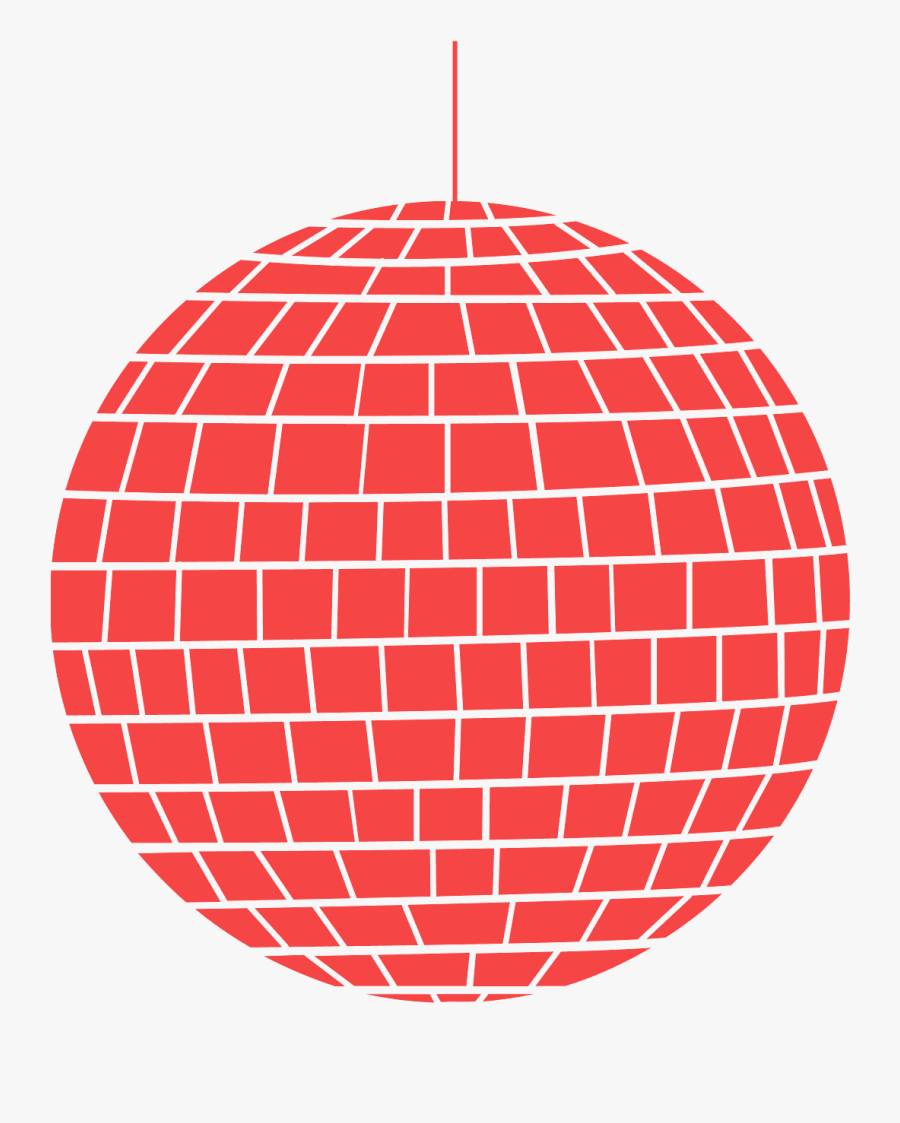 Disco Ball Silhouette, Transparent Clipart