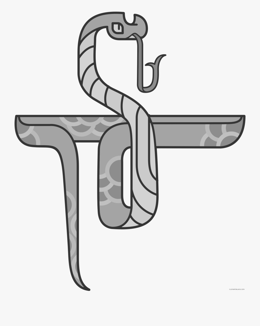 Rattlesnake Clipart Black And White Clip Art - Chinese Horoscope Snake 1977, Transparent Clipart