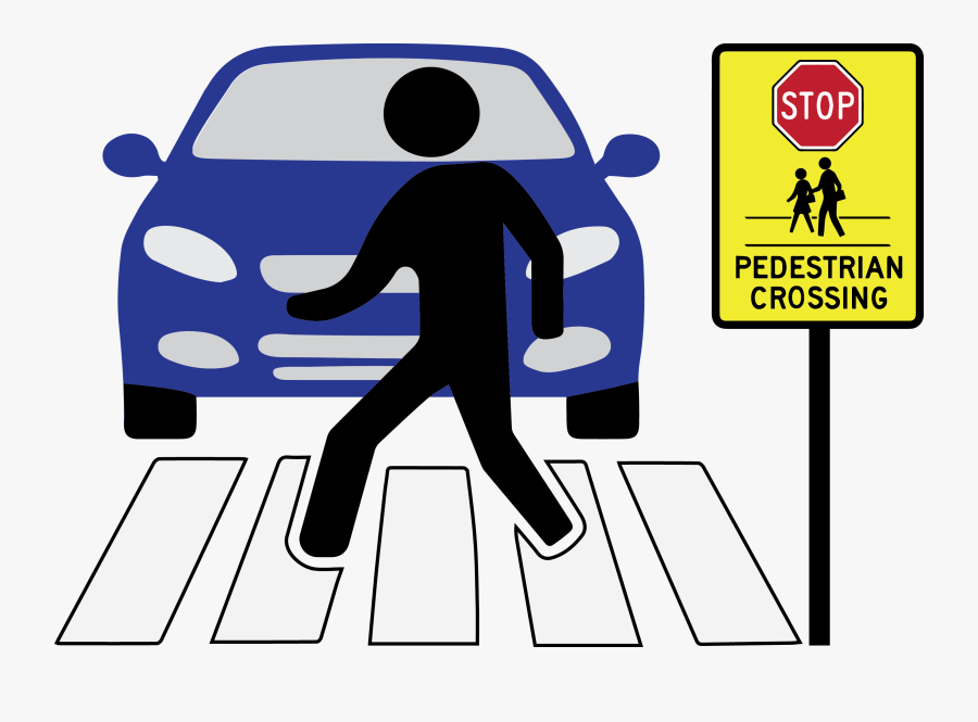 Svg Royalty Free Download Accident Clipart Zero - School Crossing Sign, Transparent Clipart
