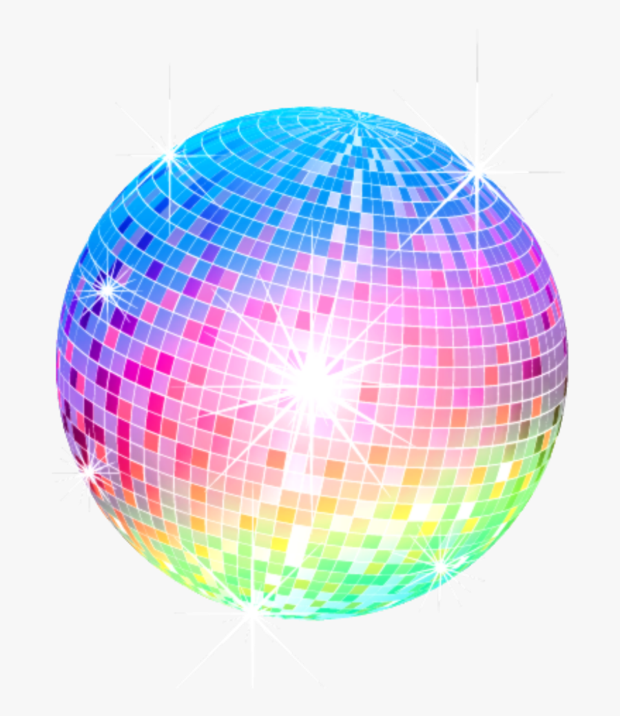 Transparent Disco Ball Clipart - Colourful Disco Ball Vector, Transparent Clipart