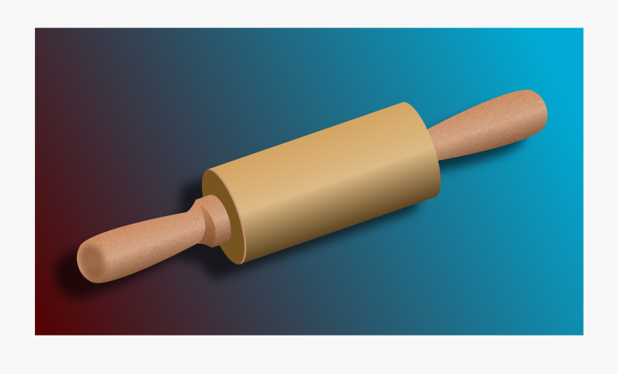 Kneading Roll - Rolling Pin Public Domain, Transparent Clipart