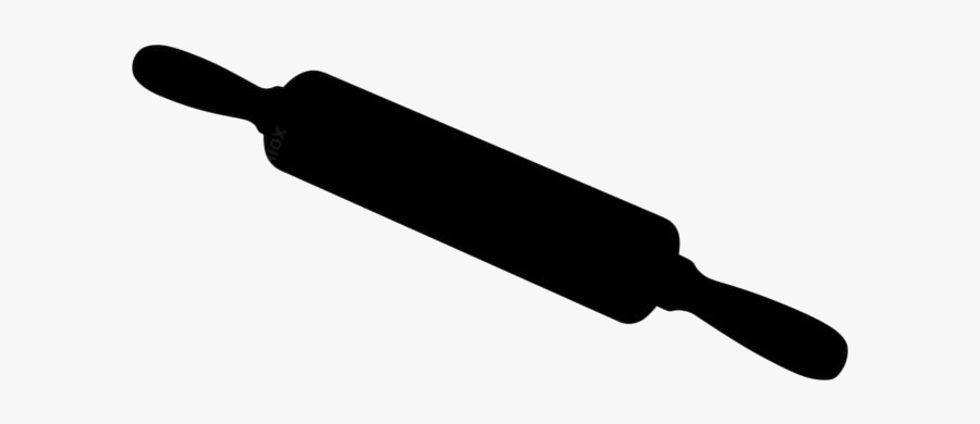 Black Rolling Pin Transparent Background - Skateboarding, Transparent Clipart