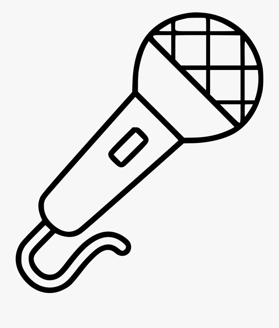 Microphone Clipart Karaoke - Karaoke Microphone White Png, Transparent Clipart