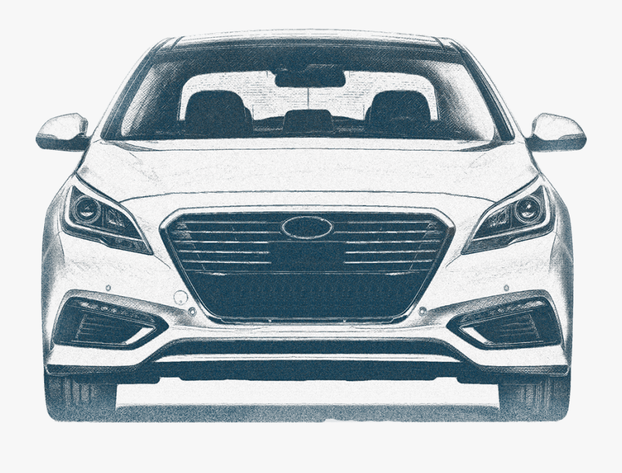 Louis Car Accdident Attorney - Hyundai Car Drawing Front, Transparent Clipart