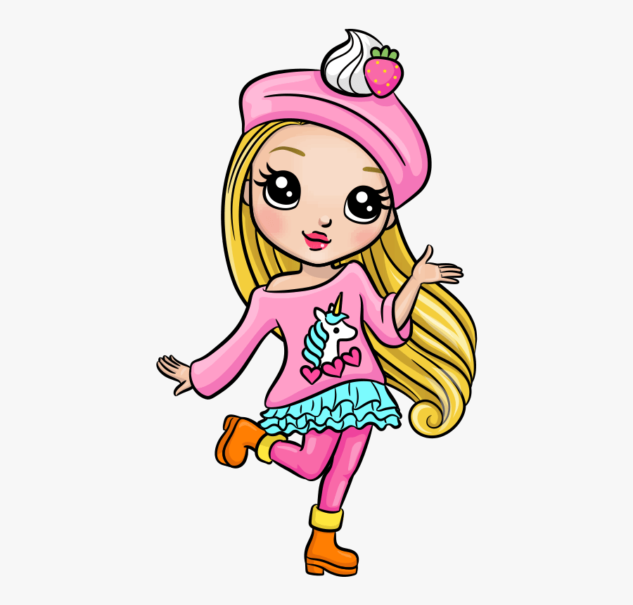 Party Popteenies Lily, Transparent Clipart
