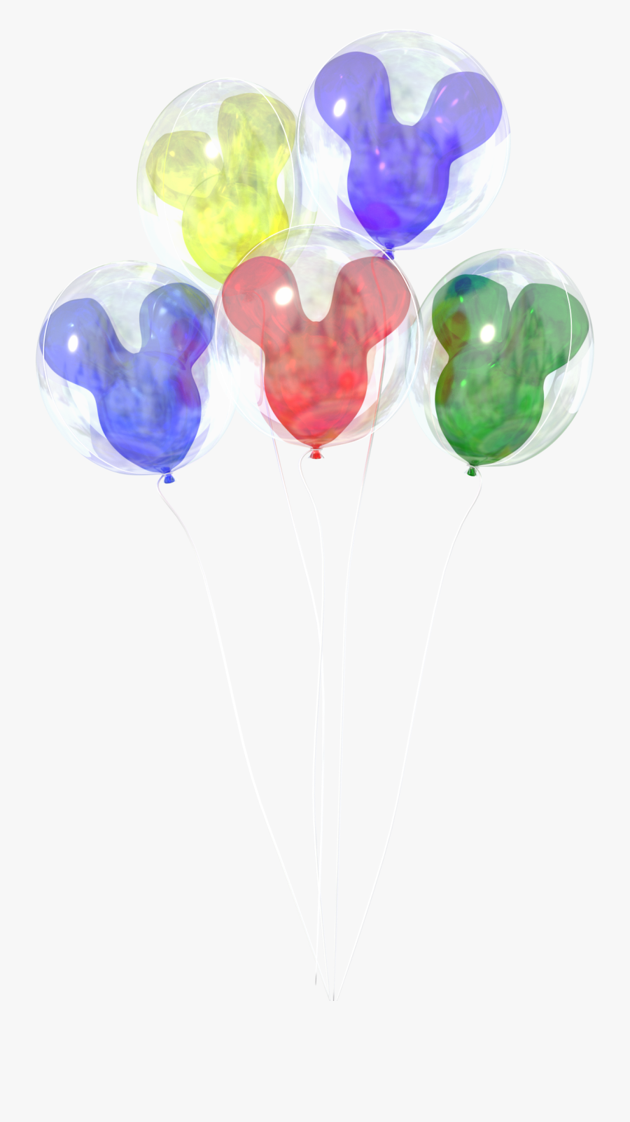 Walt Disney World Glasshouse Balloons - Disney Balloons Transparent Background, Transparent Clipart