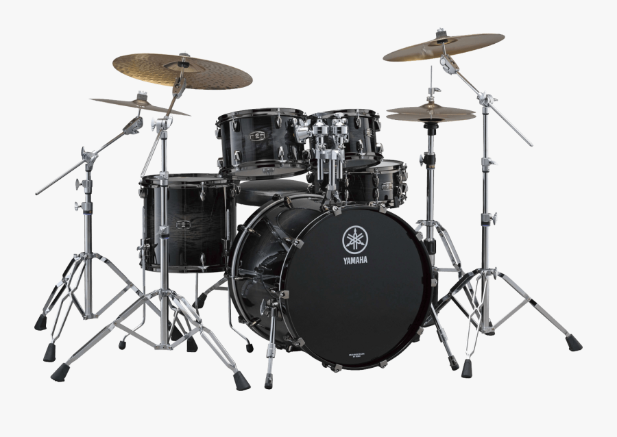 Drums Black Yamaha - Yamaha Live Custom Hybrid Oak, Transparent Clipart
