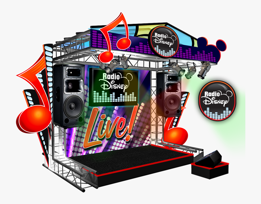 Radio Disney Karaoke Stage - Karaoke Stage Design, Transparent Clipart
