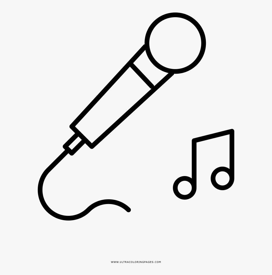 Karaoke Coloring Page - Public Address System Icon Png, Transparent Clipart