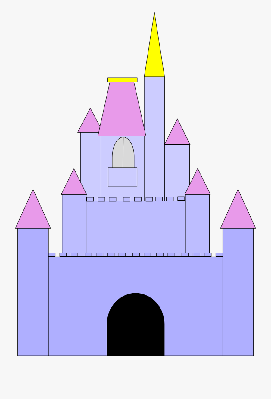 Clipart Castle Walt Disney World - Cartoon, Transparent Clipart