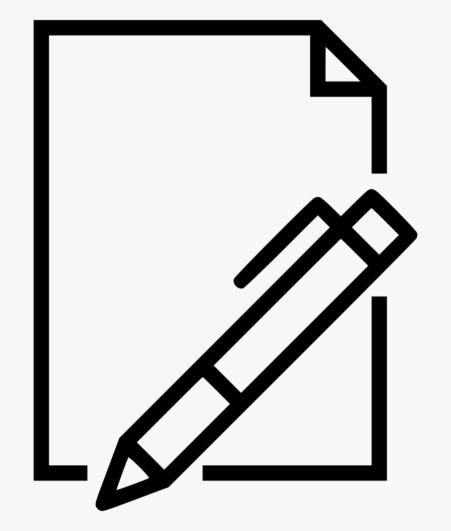 Blank Paper Write - Pencil And Paper Png, Transparent Clipart
