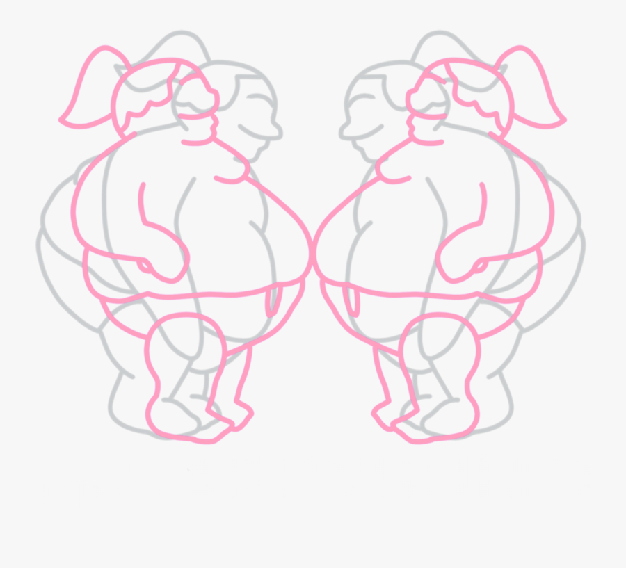 The Happy Sumo - Drawing, Transparent Clipart