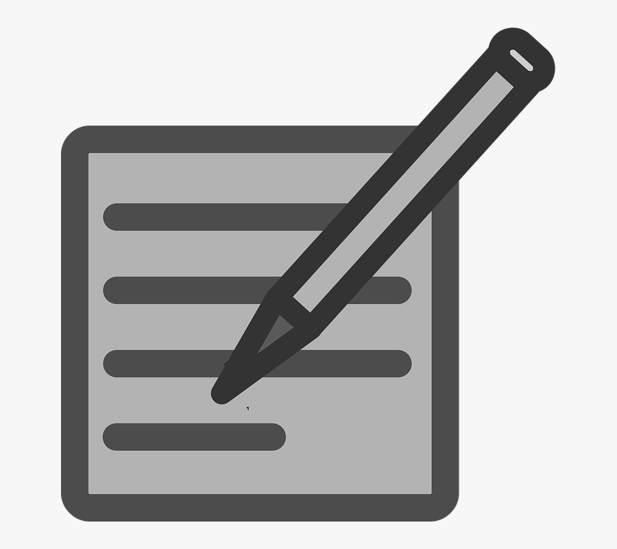 Flat, Pencil, Theme, Writer, Write, Icon, Writing - Document Clipart, Transparent Clipart