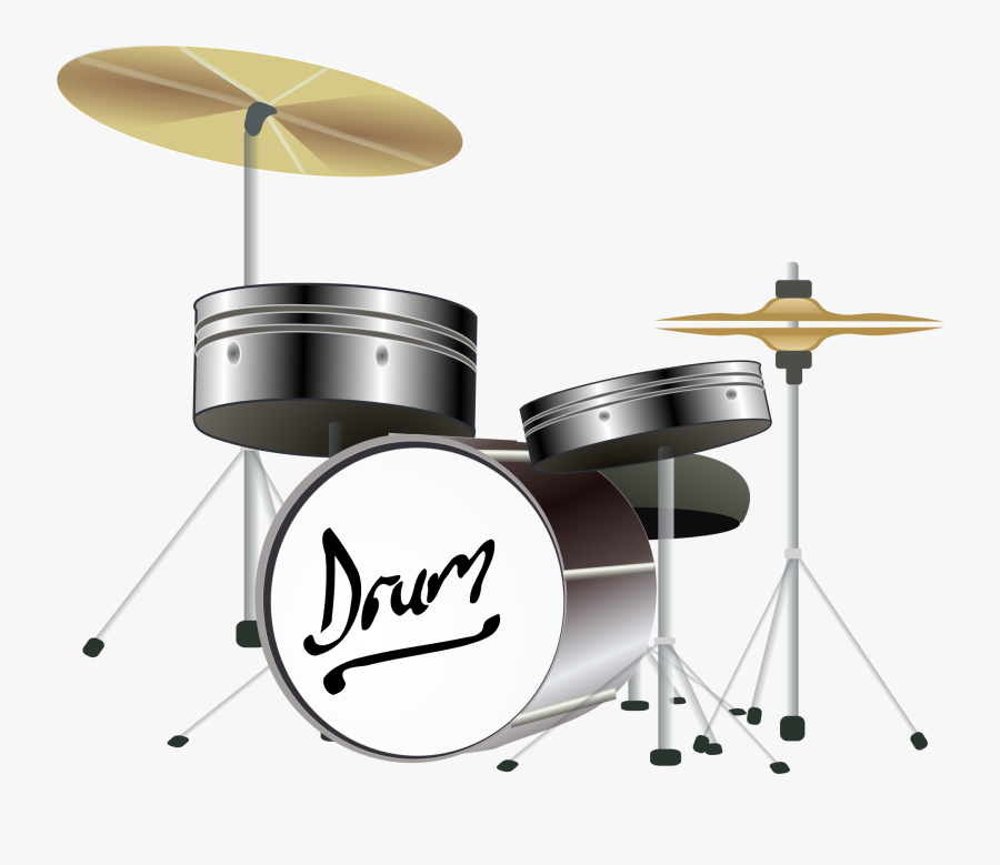 Drums, Cymbals, Percussion Instrument, Drummer, Band - Animated Drum Set, Transparent Clipart