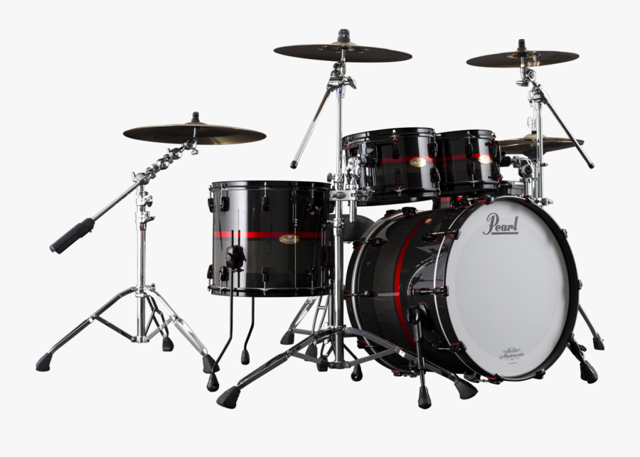 Transparent Bass Drum Clipart Black And White - Pearl Masterworks Kit, Transparent Clipart