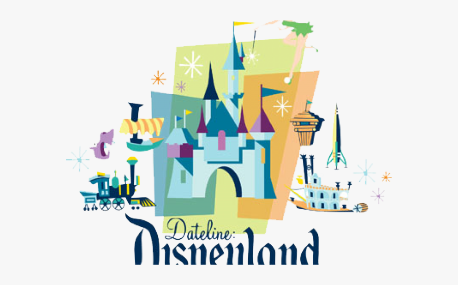 Vintage Disneyland Logo, Transparent Clipart