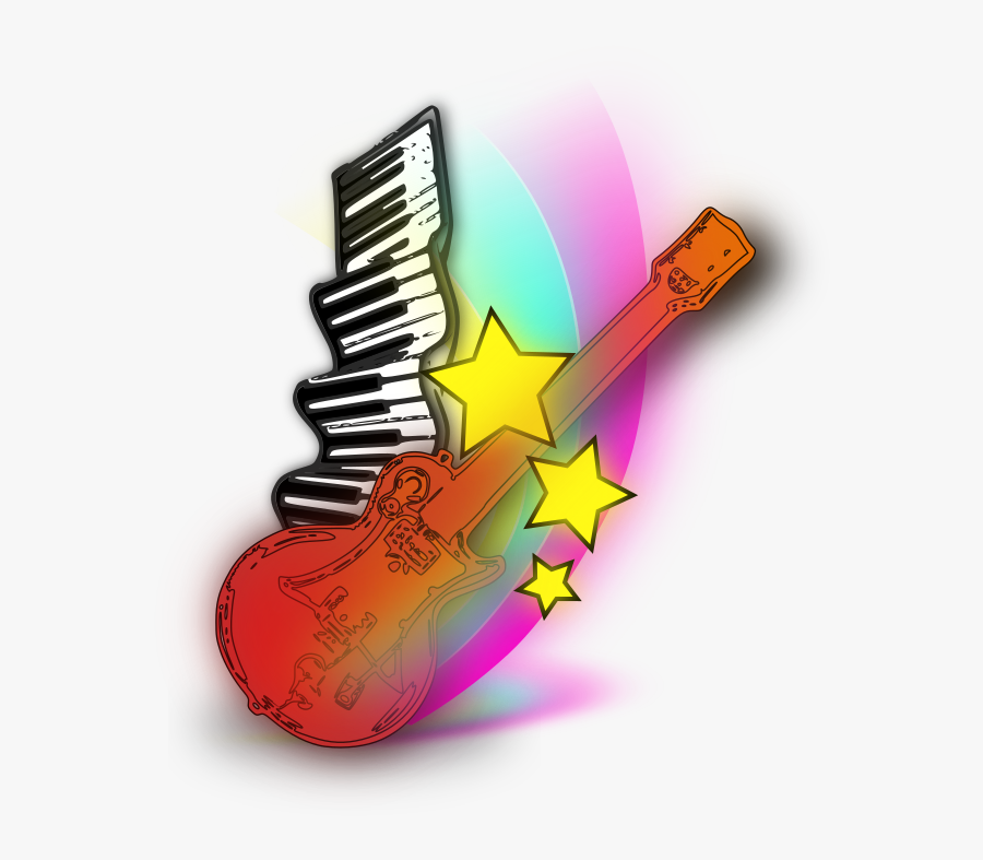 Guitar And Keyboard Png, Transparent Clipart