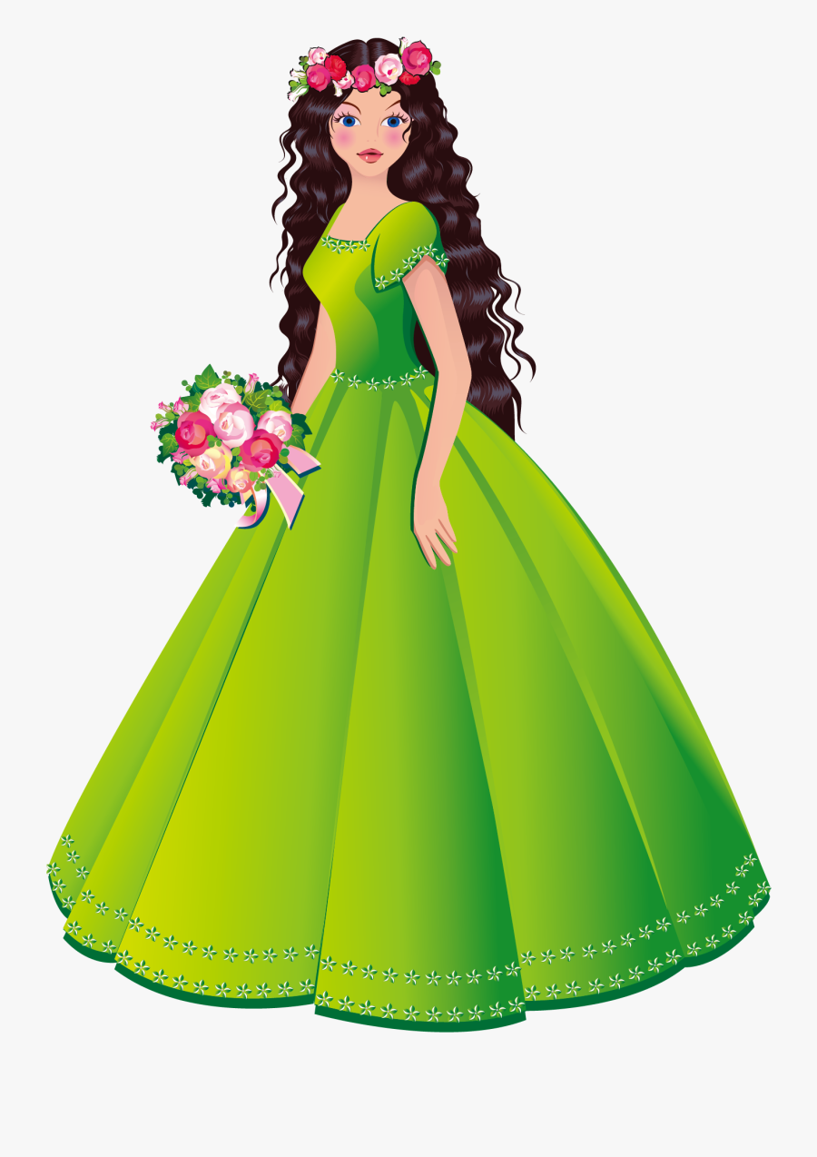 Princess Royalty Free Stock Photography Clip Art - Clipart Of A Girl Wearing Gown, Transparent Clipart