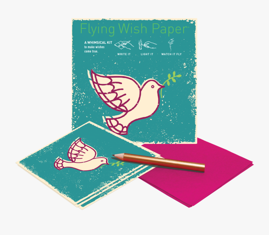 Flying Wish Paper - Greeting Card, Transparent Clipart