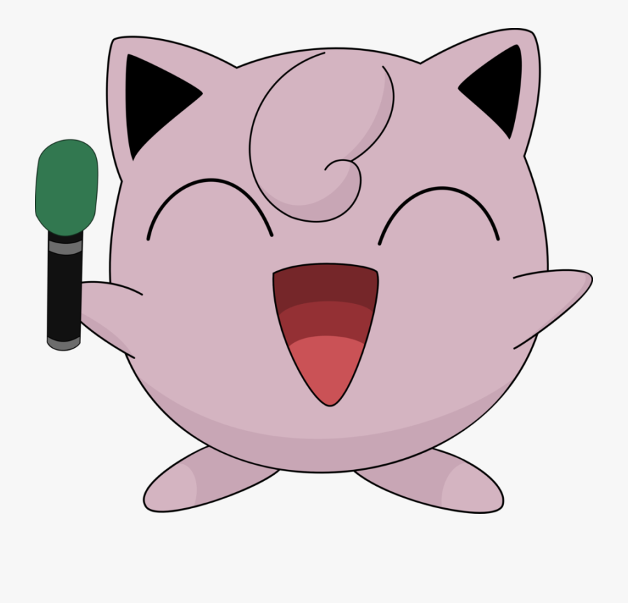 Transparent Karaoke Singer Png - Jigglypuff Microphone, Transparent Clipart