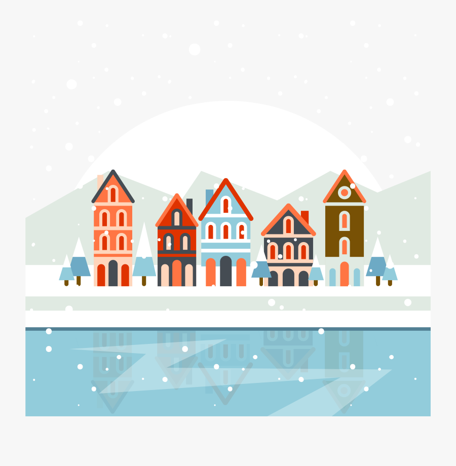 Christmas Houses All About - Christmas Day, Transparent Clipart