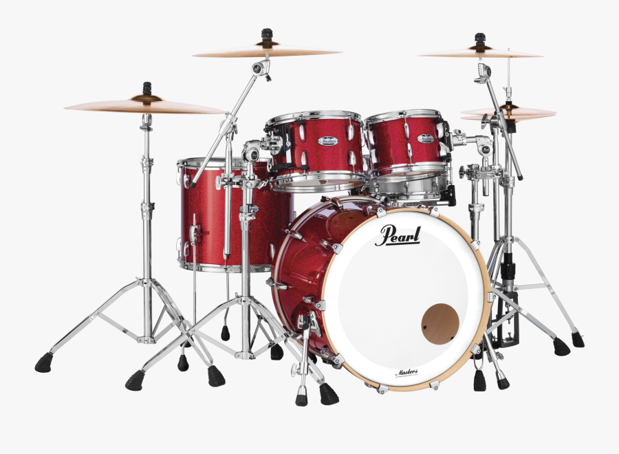 Drum,tom Tom Drum,musical Bass Drum,bass Drum,cymbal,drummer,hi - Pearl Master Maple Complete, Transparent Clipart