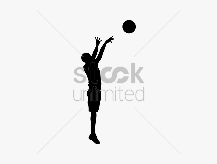 Girl Basketball Player Silhouette At Getdrawings - Person Shooting A Basketball, Transparent Clipart