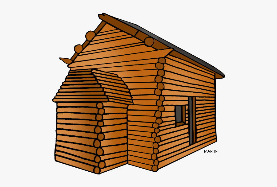 Old House Clipart - Log Cabin Clip Art, Transparent Clipart
