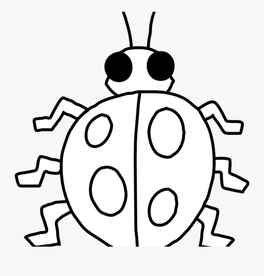 Ladybug Outline Ladybug Clip Art At Clker Vector Clip - Outline Of A Ladybird, Transparent Clipart