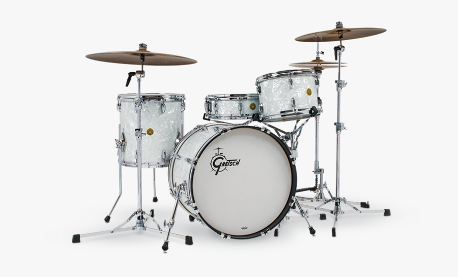 Gretsch Usa Custom 60s White Marine Pearl, Transparent Clipart