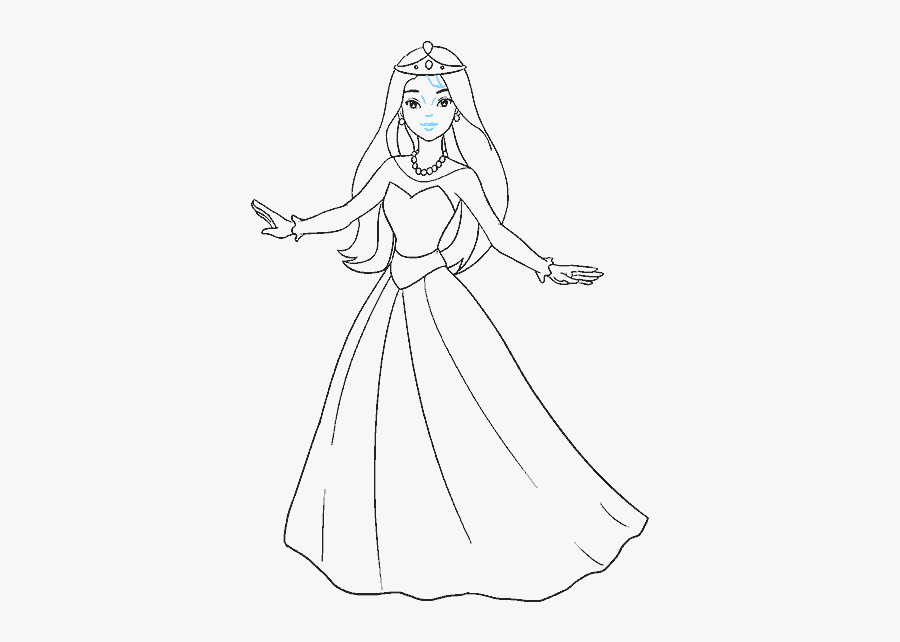 19 Barbie Banner Free Library Easy Huge Freebie Download - Easy How To Draw A Princess, Transparent Clipart