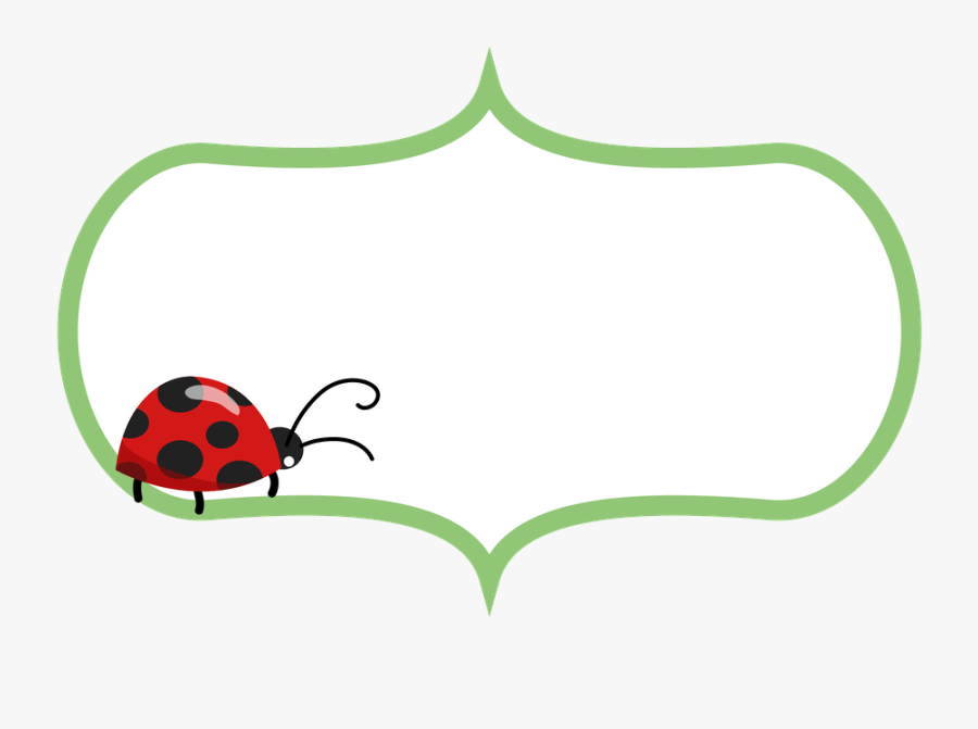 Clip Art Frames E Molduras Minus - Frame Ladybug Png, Transparent Clipart