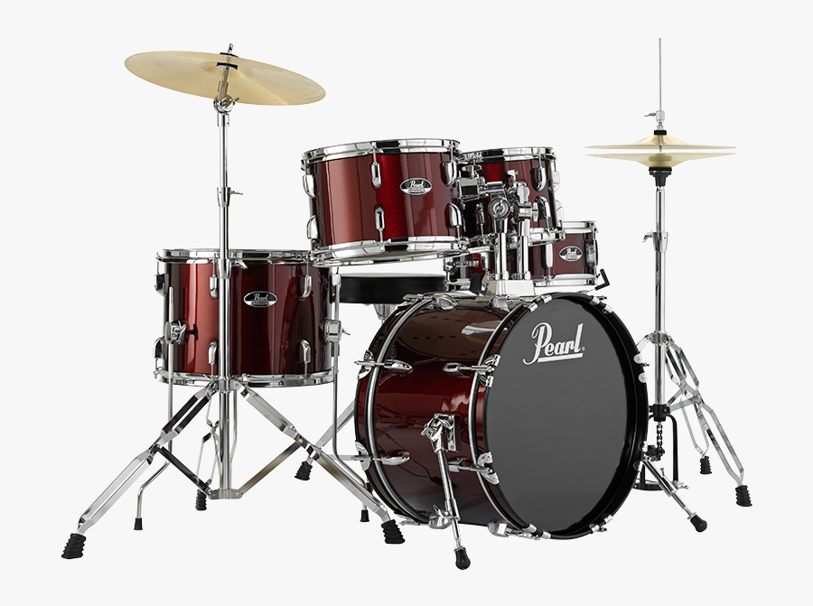 Banner Library Stock Drums Transparent Drum Kit - Pearl Roadshow Black, Transparent Clipart