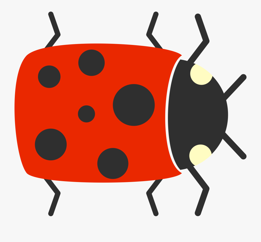 Simple Cartoon Ladybug - Simple Bug Cartoon , Free Transparent Clipart ...