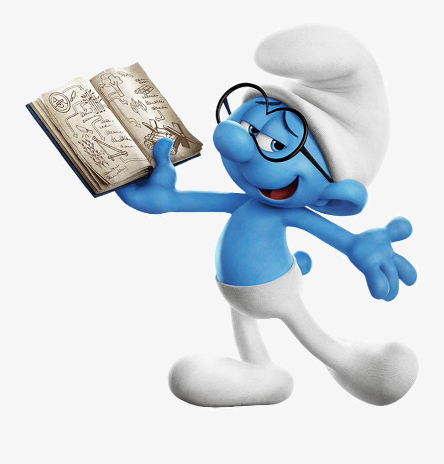 Brainy Smurf, Transparent Clipart